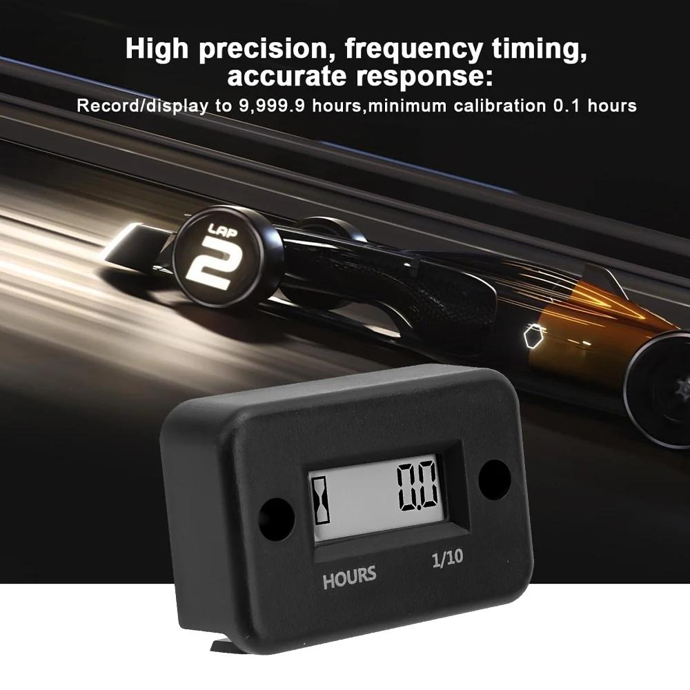 Waterproof Lcd Display Digital Hours Meter Motorcycle Parts Gauges Engine Timer Working Time Gause for Atv Boat Moto instruments
