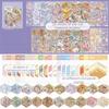 Layered House Miniature Scene Sticker Book 2D Flat Cartoon Collage Decor Stickers  Daily