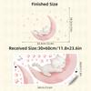 Cartoon Pink Moon Cute Cat Sleep Wall Stickers Baby Room Star Home Decor Accessories Living Room Bedroom Decoration Kids Room