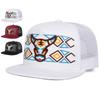 Unisex Rinderkopf Stickerei Baseball Netz Hüte Frühling Sommer Outdoor Verstellbar Lässig Hip-Hop Trucker Kappen Sonnenschutz Hut