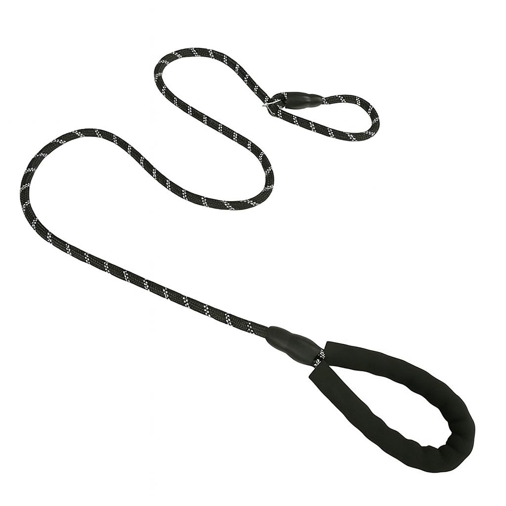 Durable Reflective Rope Dog Leash with Soft Padded Handle Slip Lead for Medium Large Dogs