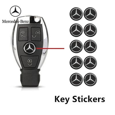 New Hot 2026 14mm Car Key Emblem Stickers Accessories For Mercedes Benz AMG E S C A B Class GLE GLS CLS GLC CLA GLA GLK GLB W205