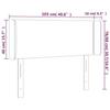 3118670 vidaXL Headboard with Ears Light Grey 103x16x78-88 Cm Velvet