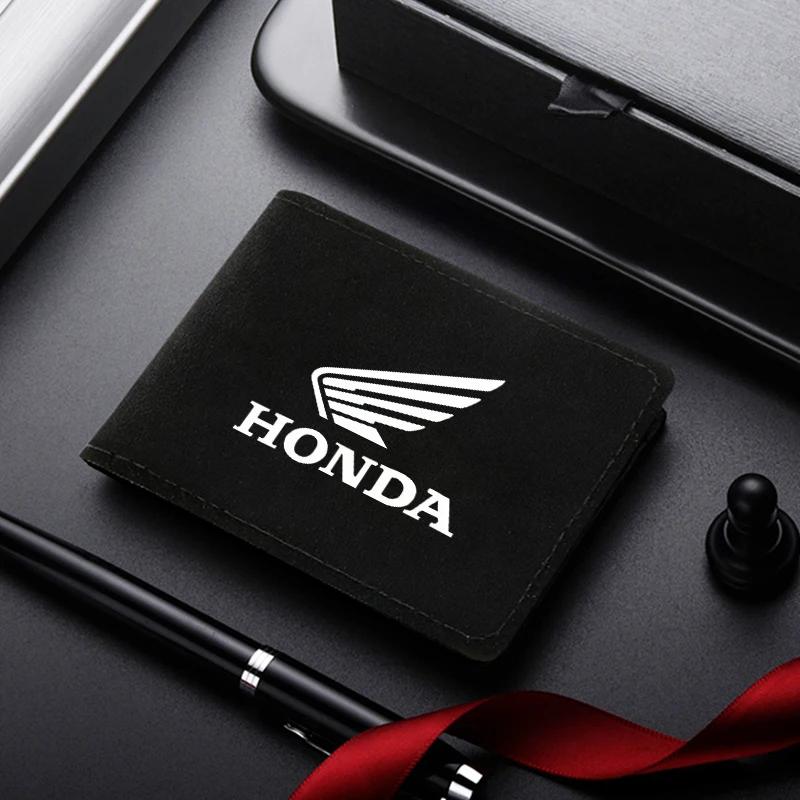 Motorcycle Driver's License Cover Holder ID Credit Card Wallet Suede For Honda CB CB400 CB650F CBF Africa Twin CRF1100L CRF 1100 KU9