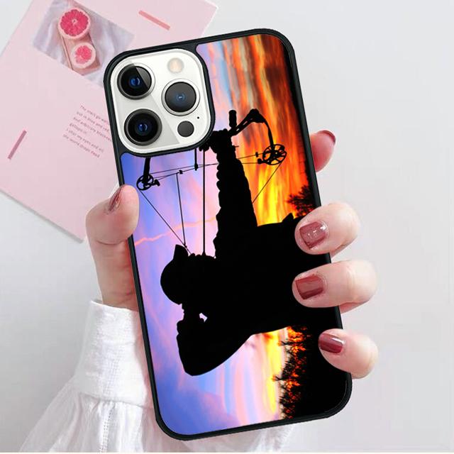 hunting Deer Sunset Coque Shell For iPhone 17 Air 15 16 14 13 12 Pro Max 11 Pro Max Plus Phone Case Cover
