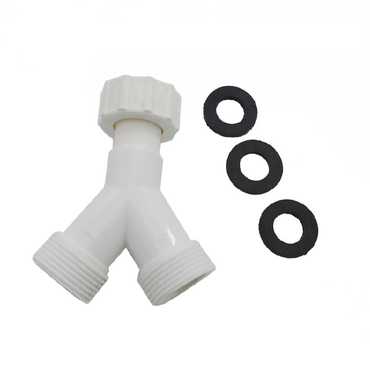 3 Ways Connector 3/4'' Y Splitter Connector Plastic Y-piece Duct Hose Connector
