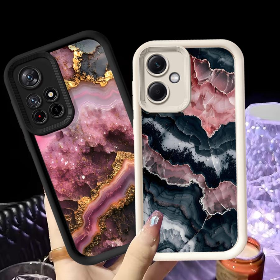 Luxury Marble Pattern Case for Xiaomi Poco F8 X3 NFC C61 X3 Pro C51 C50 Phone Cover