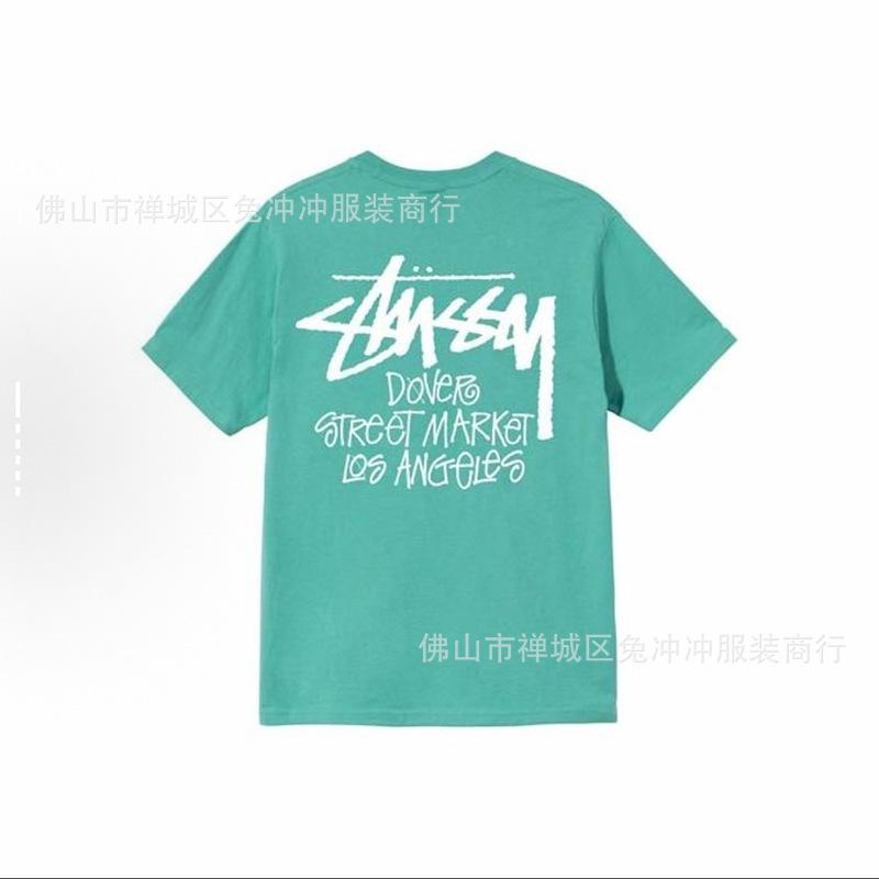 2025 new STU three standards complete spring and summer new tide brand classic cruise printed letters men and women with the same short sleeves