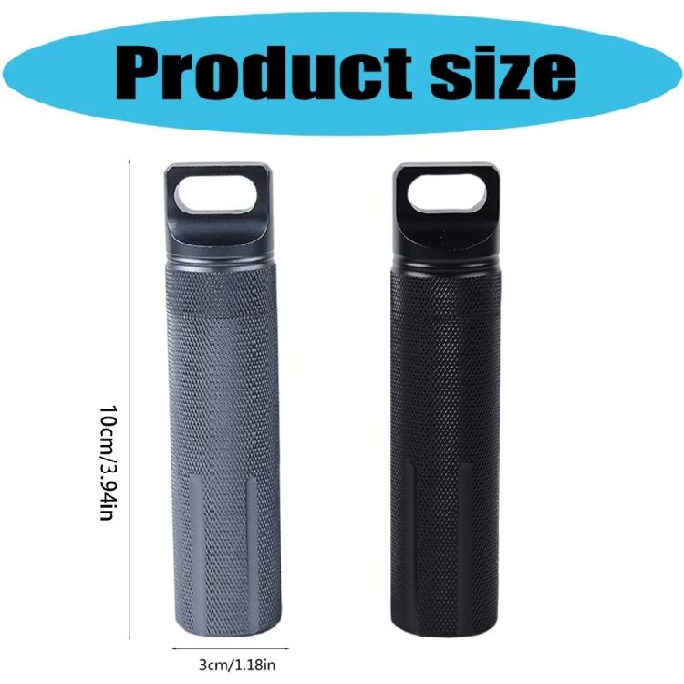 Leichtgewicht Aluminium Wasserdicht Outdoor Halter Notfall Vorratsbehälter für Outdoor Camping und Wandern