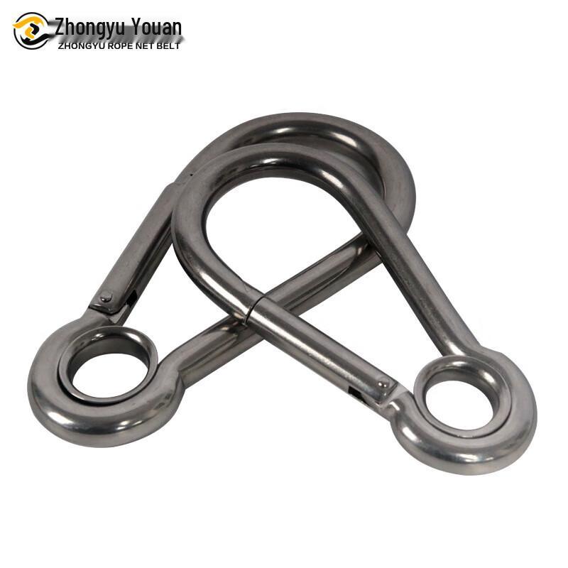 304 Stainless Steel M10 Carabiner Spring Snap Hook