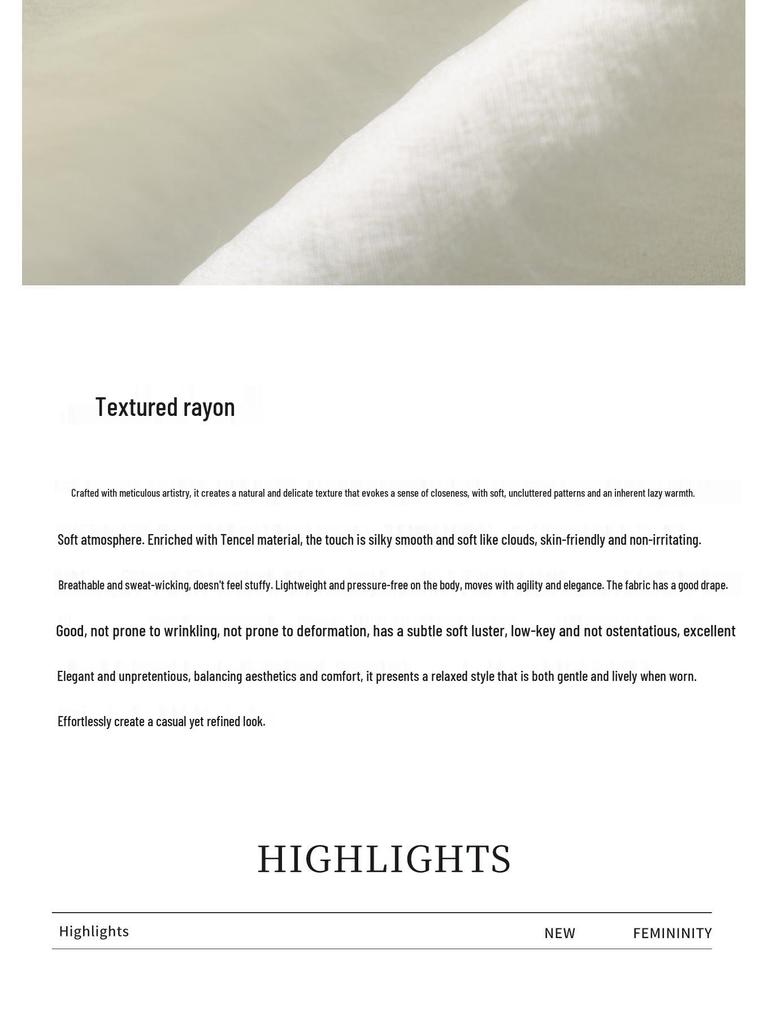 Nanyou Hofstil Tencel-Hemd: Damen Elegantes Krepp-Gefühl, Holzohr-Rand, Stehkragen, Frühlings-Oberteil