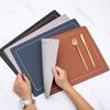 European leather western dining mat two-color square thermal insulation mat large waterproof table mat tea tray dining tray coaster light luxury