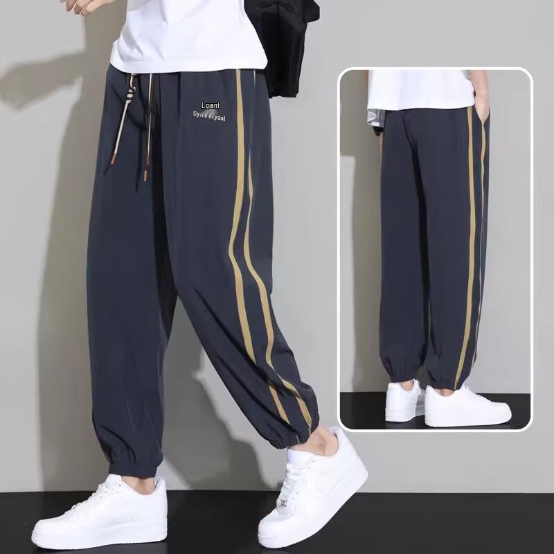 FARUISHI Men s Ice Silk Quick-Dry Casual Pants 8XL