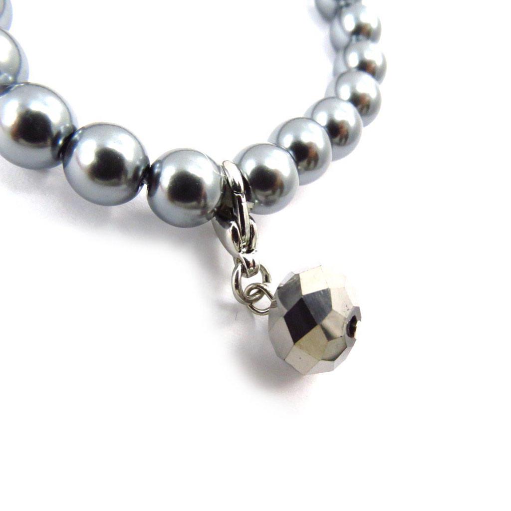 Les Trésors De Lily [J6849] - Bracelet 'Sissi' gris