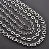 Creative Geometric Stainless Steel Link Neck Chain Necklace for Women Men Copper Color Collar Choker Metal Jewelry Accessories