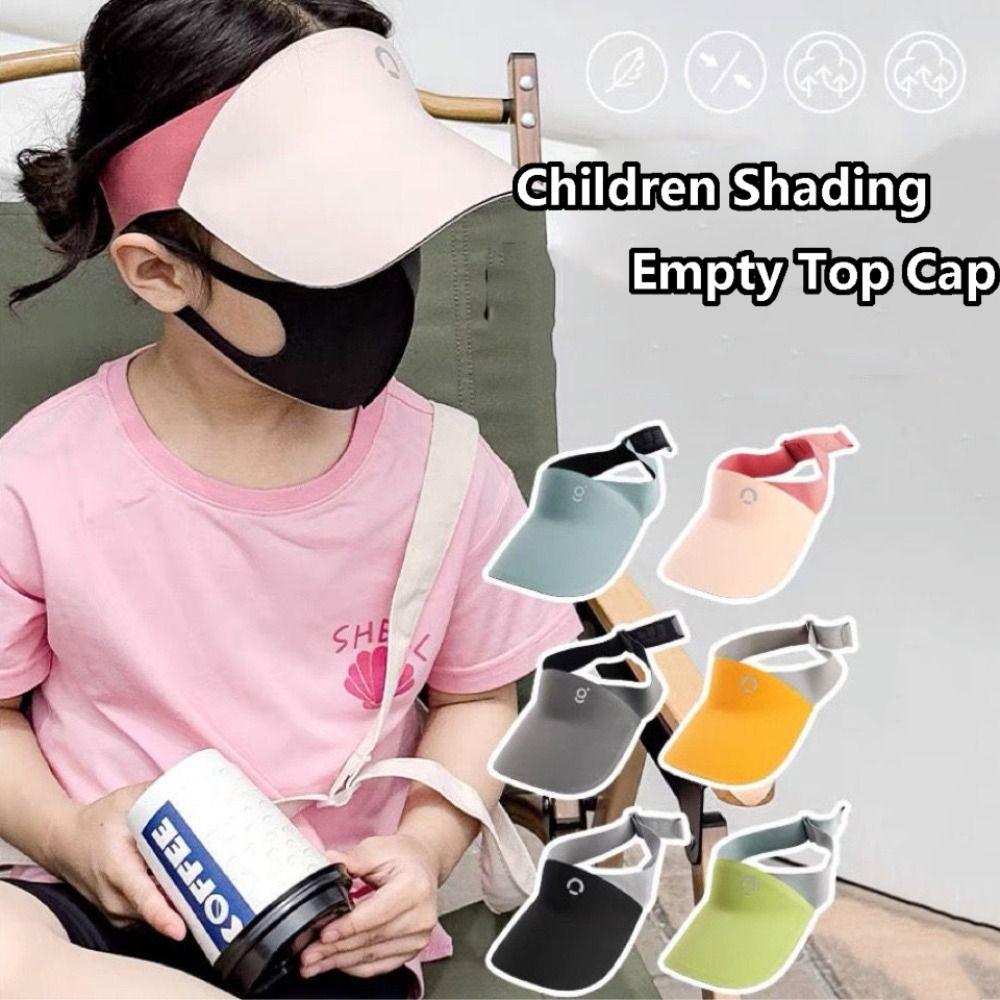 

Contrast Color Summer Kid Sunhat Korean Style Children s Empty Top Cap Soft Seamless Sun Hat Kid зелений