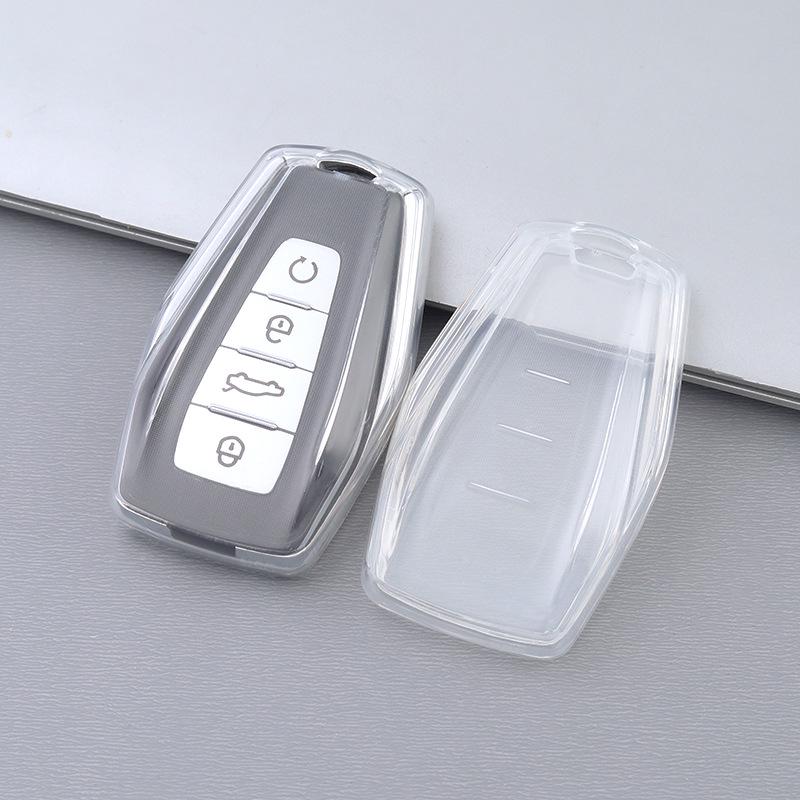 

Прозрачный чехол для ключа автомобиля для моделей Geely: Emgrand, Xingyue, Boyue, Xingrui, Bin Yue, Binrui, Borui. PE Bag Packaging