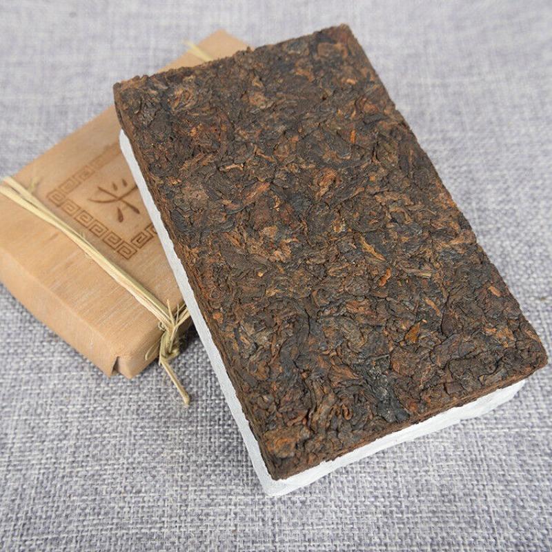 Чай Пуэр Golden Bud Brick 250г Спелый чайный кирпич Полезный напиток — фото 3