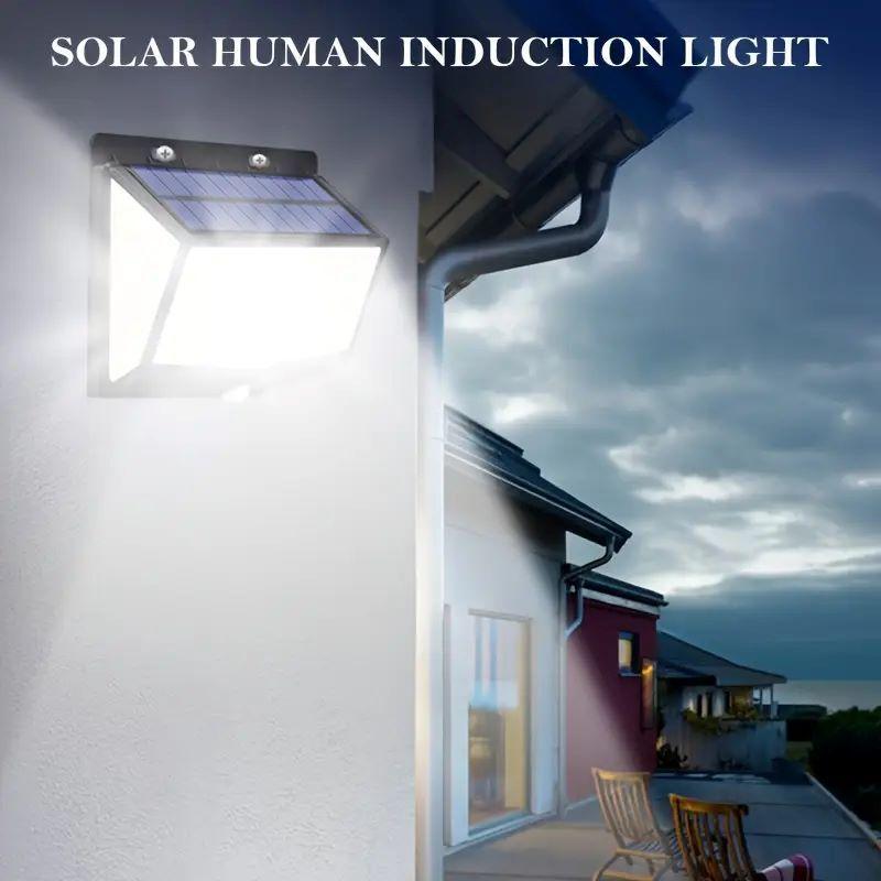 Solar Outdoor Light 468LED PIR Motion Sensor with 3 Modes Waterproof Wall Mounted Suitable for Courtyard Corridors and Garages