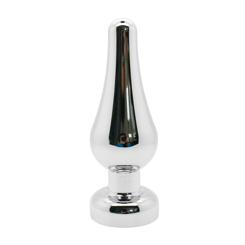 Smooth Touch Beginner's Metal Butt Plug Stopper Anal Sex Toys, Adult Sex Products Sex Toys