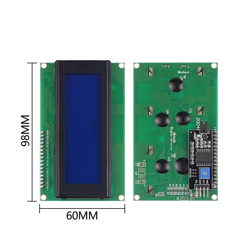 Lcd 2004 Module Blue Green Screen For Lcd 16X2 20X4 Character R3 Mega2560 Display Pcf8574T Iic I2C Interface