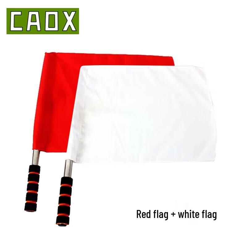 Red and Green Command Signal Flag Set
