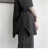 Men's Short-Sleeve Trendy Split T-Shirt, Versatile Loose Fit for Summer