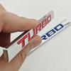 3D Metal Car Letters Turbo Logo Emblem Car Rear Trunk Sticker Fender Side Decals Turbo Badge Auto Accessories