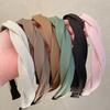 Solid Fabric Wrap Headband for Women Girls Sweet Elegant Headband Simple Hair Hoop Head Band Hair Ornament Fashion Accessories