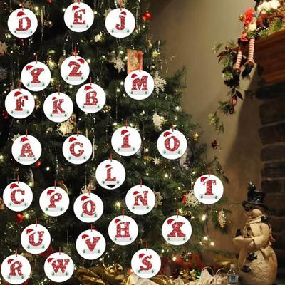 Christmas Pendant Creative Personalized Alphabet Hanging Ornament for Festive Christmas Tree Decoration