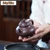 190ml Vintage Yixing Purple Clay Teapots Handmade Rong Tian Pot Raw Ore Purple Mud Kettle With Filter Zisha Tea Set For Tea Gift