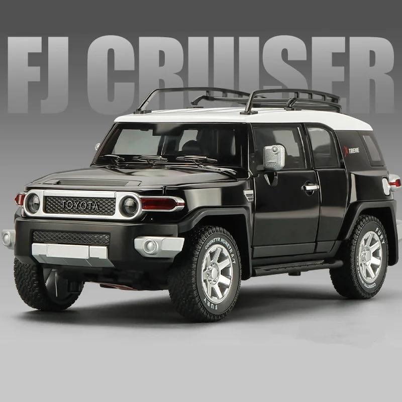 

1/24 Toyota FJ Cruiser Внедорожник Сплав Модель автомобиля Литые Металлические Внедорожники Модель автомобиля Симуляция Звук Свет Детские Игрушки Подарок чёрный
