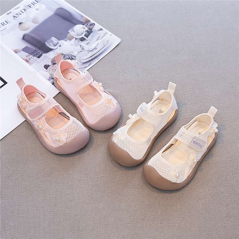 Girls' Sports Shoes Summer New Hollow Children's Sandals Little Girl Cool Summer Shoes Non-slip Soft-soled Princess Shoes