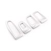 ABS Silver Bil Dörr Fönsterglas Lyftknapp Ram Cover Trim Dekaler För Mercedes-Benz S-klass W222 2014-2020 Bil Tillbehör