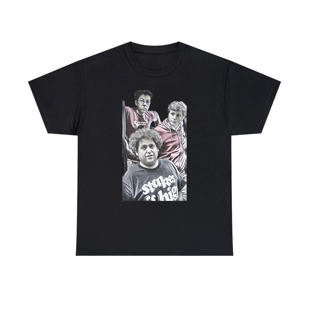 

Superbad Graphic Print Movie Art Hill Cera Mintz-Plasse Unisex Heavy Cotton Tee XL