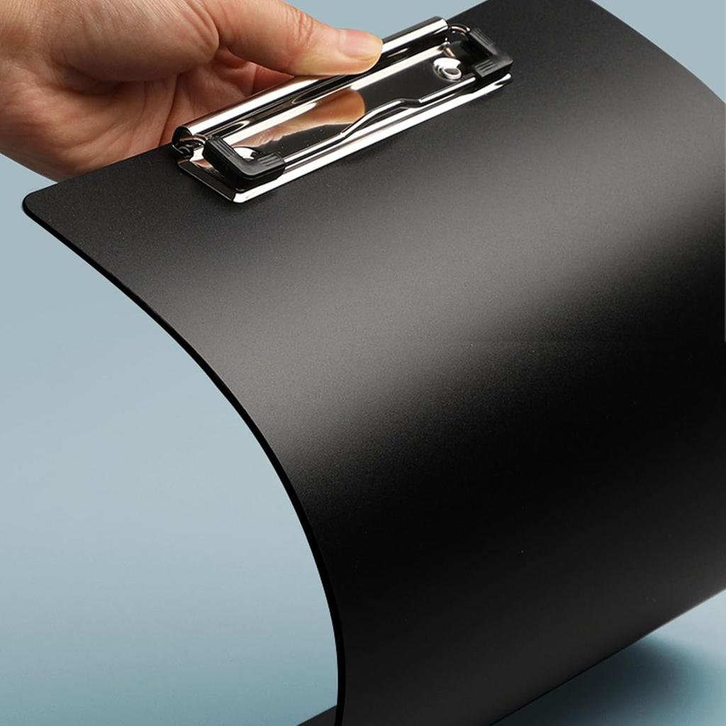 7 Pieces Black Plastic Clipboards And A4 Clipboard Folders, Essential Supplies for Offices And Classrooms