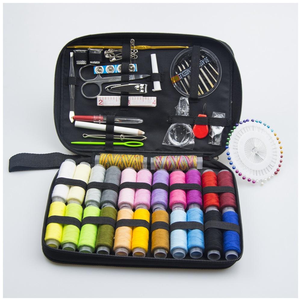 Non-Toxic 136Pcs Sewing Kits Diy Multi-Function Sewing Box Set For Hand Quilting Stitching Embroidery Thread Sewing Accessories Sewing Kit
