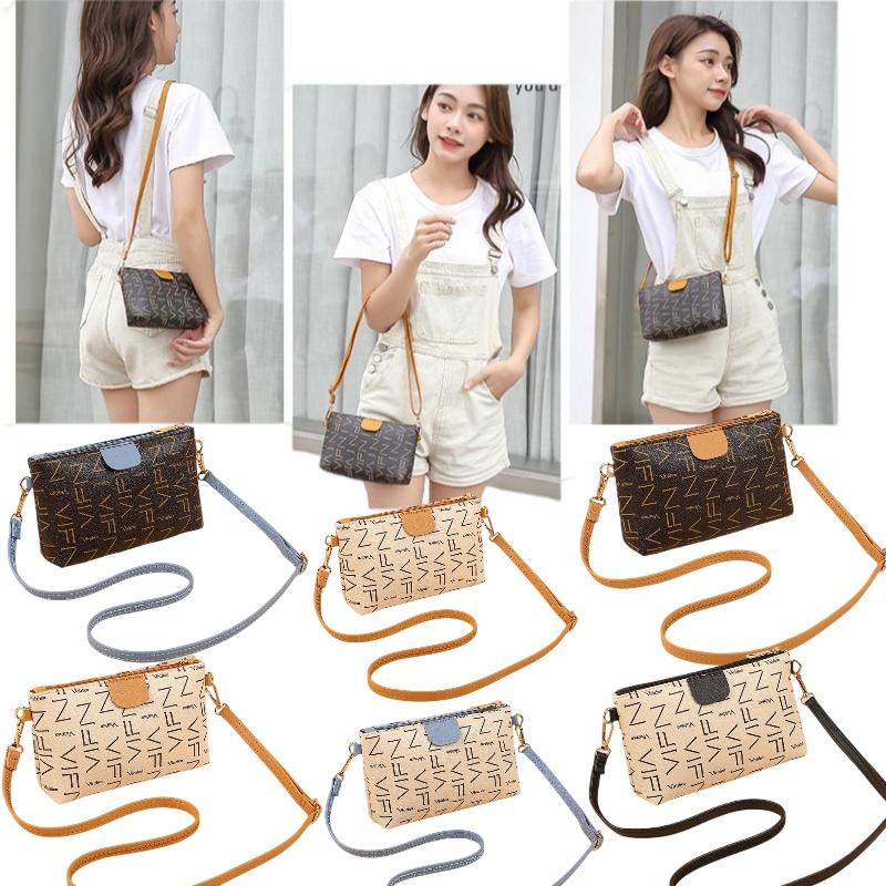 Small Square Crossbody Pvc Bag With Card And Coin Compartments