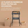 Barbecue électrique sur pieds - SEVERIN - PG8594 - 2000 W - Surface de cuisson 38 x 22 cm - Thermostat réglable - Noir