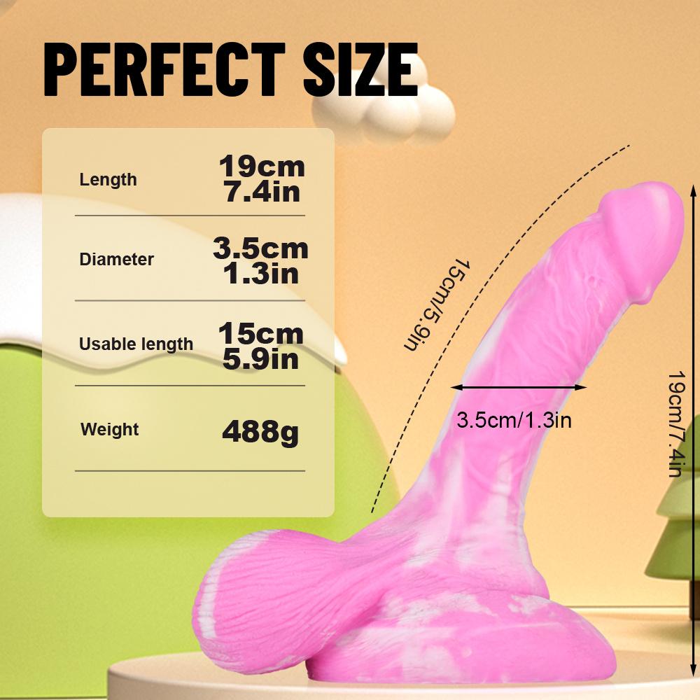 Female Mixed Color Masturbation Device Liquid Silicone Simulation Penis Anal Anal Plug Expansion Anal Big Penis