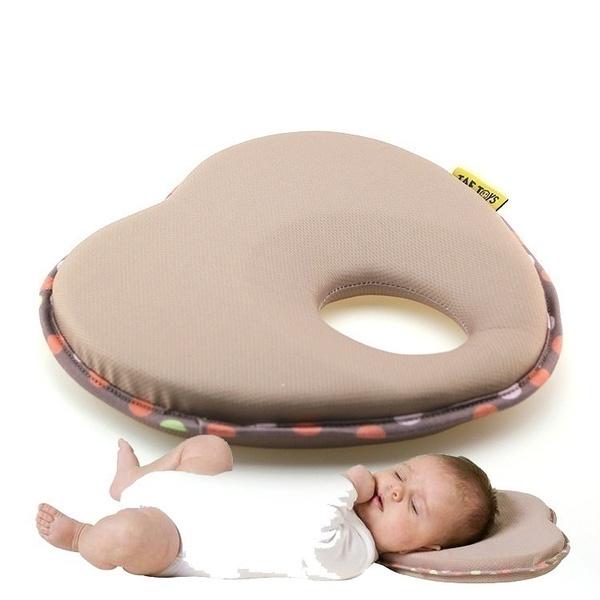 Luxurious Baby Pillow Toddler Sleep Positioner Anti Roll Cushion Flat Head Protection