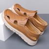 2026 New  Mens Slip On Sandals Non-Slip Men's Walking Shoes MenLeather Hollow Out Casual Shoes Handmade for Men Luxury Sandals
