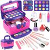 Zestaw kosmetyczek dla dzieci, 41 elementów, 3-poziomowa torba, prezent świąteczny dla siostrzeńca i jego urodzin