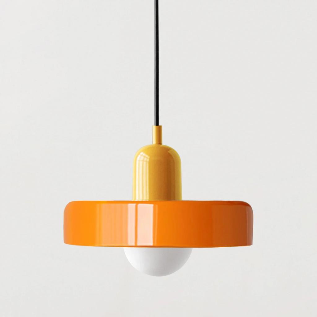 LED Glass Pendant Light Candy Color Single Head Lamp For Living Room Bedroom Study Dining Room Bar Indoor Decorative Fixtures