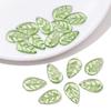 Acrylic Beads Green Acrylic Leaf Beads Transparent Charms Leaf Shape Beads  Women