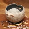 Sleepy Sheep Ceramic Yarn Bowl Yarns Ball Storage Holder Knitting Crochet Craft