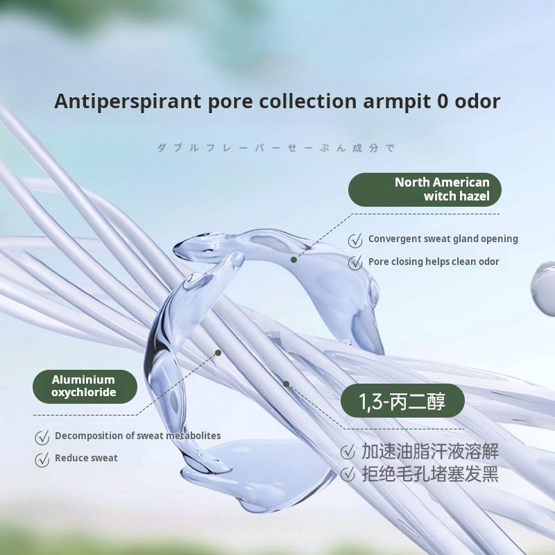 Ruyi Shallow Summer Time Anti Sweating Bead Dew Anti Sweating Dew Women's Underarm Deodorizing Ball Roller Dry and Durable