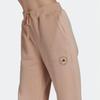 Adidas X Stella McCartney Solid Tone Relaxed Sweatpants Drawstring Waist Cuffed Hem Casual Daily Wear Women Light Pink H59287