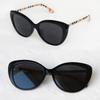 Burberry Sunglasses B4407-F 3853/87 Lightweight Oversized Check Black Horn-rimmed