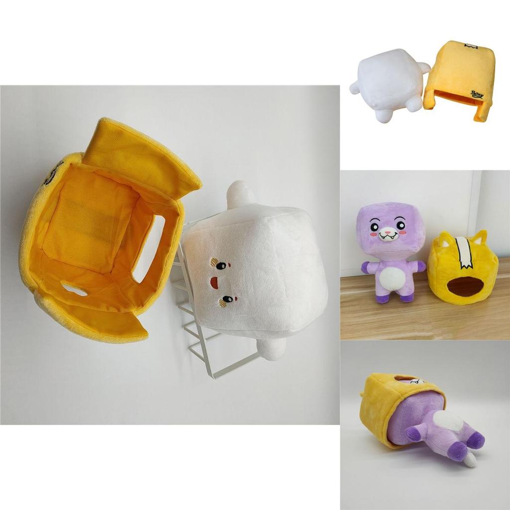 Lankybox Boxy Foxy Rocky Plushie Doll Soft Stuffed Toy Kid Game Figure